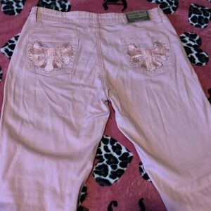 Vintage 2000s Richcow Light Pink Capris